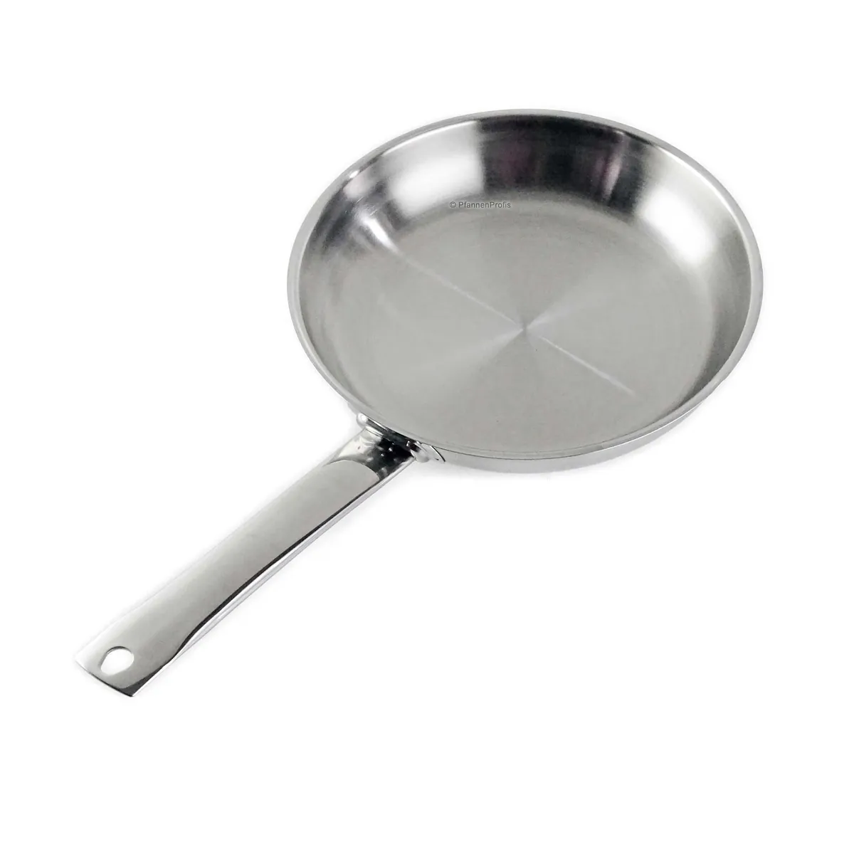 BARAZZONI Edelstahlpfanne PROFESSIONAL 24 cm Bratpfanne unbeschichtet