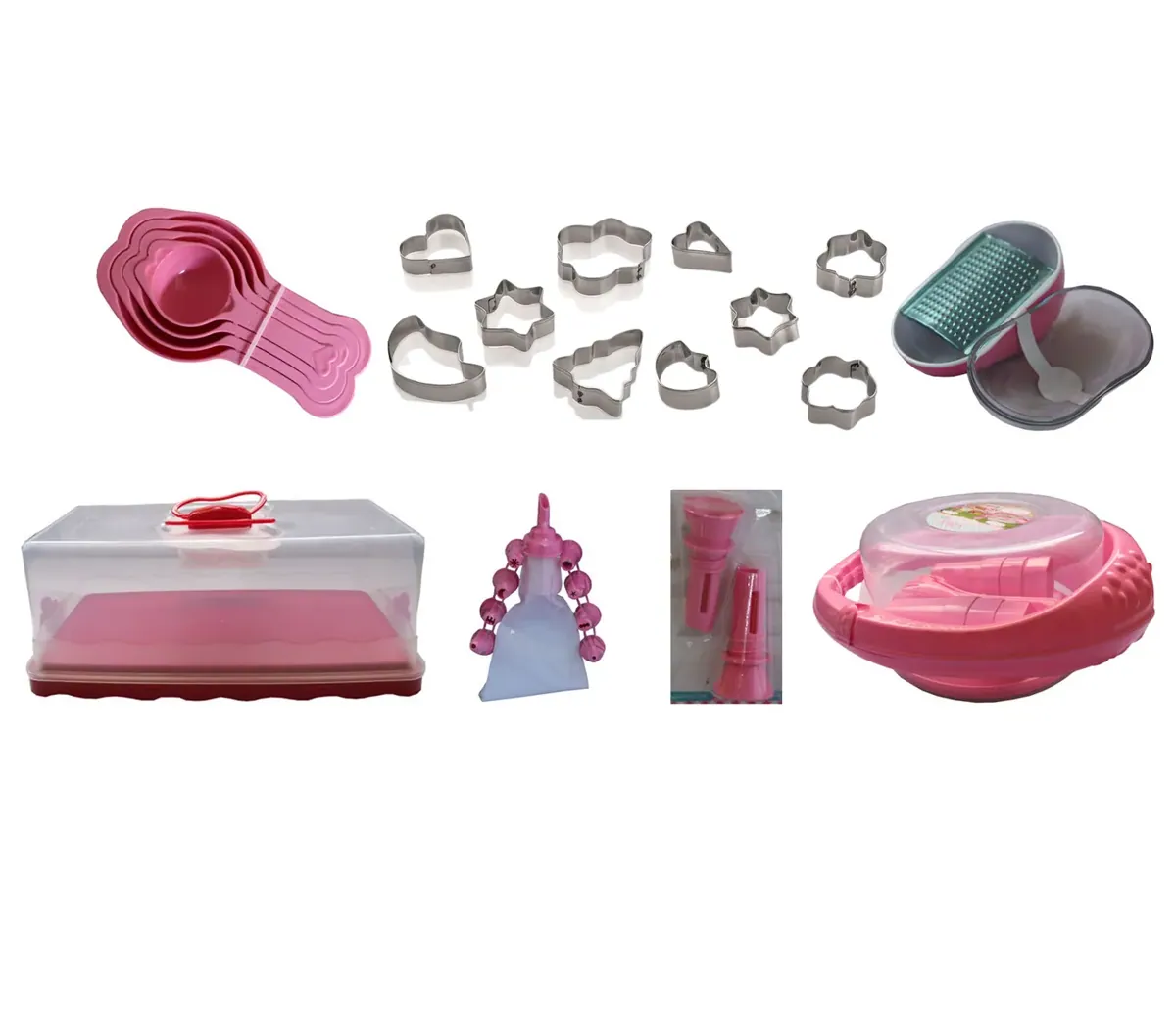 8-tlg. Premium Backset in Pink