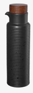ASA Essig und Ölflasche, schwarz, 0,4 L