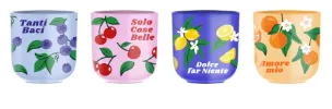 Espresso-Becher Bialetti, 4e-Set, 90 ml, bunt