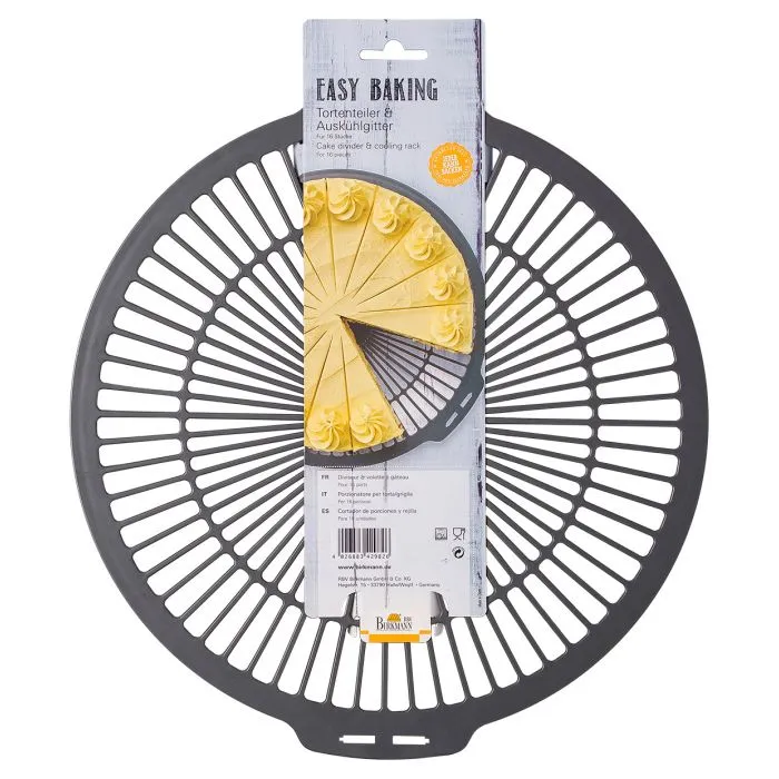 -RBV Birkmann- "Easy Baking" Tortenteiler und Auskühlgitter, Kunststoff