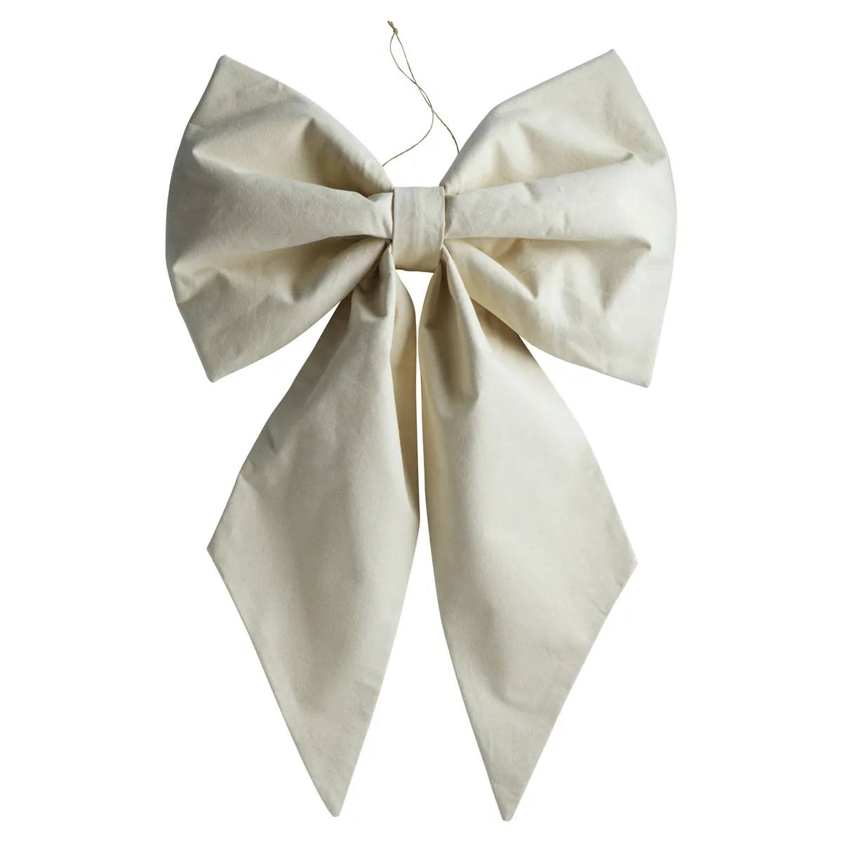 XL Schleife Canvas in creme