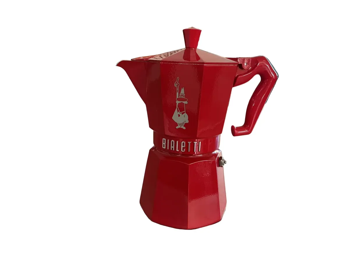 Bialetti Espressokocher Moka Exclusive 6 Tassen Rot