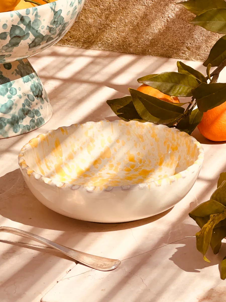 Italienische Keramik Pastaschale 18 cm | Schizzato Design