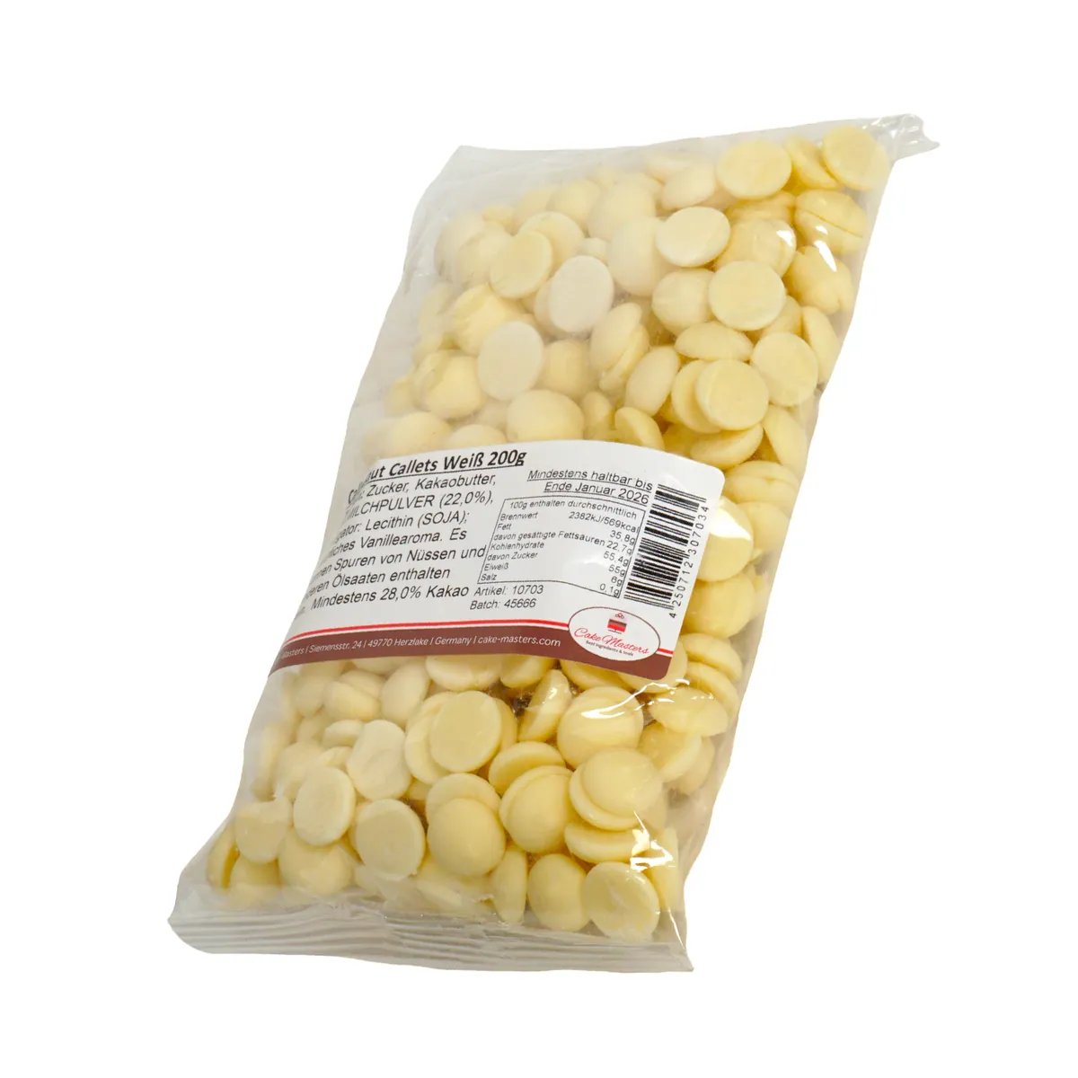 Callebaut Callets Weiß 200g