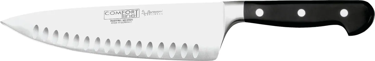-Burgvogel Cutlery Solingen- Kochmesser mit Kulle Klinge 20,6cm "COMFORT line"