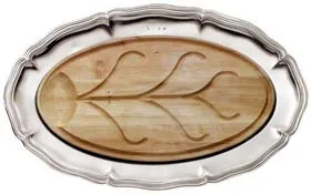Cosi Tabellini Servierplatte oval mit schneidbrett BAROCCO