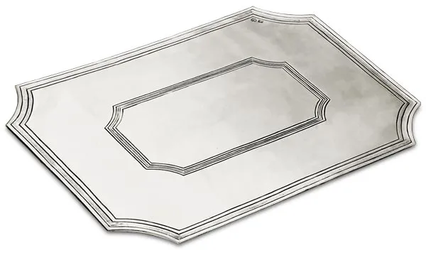 Cosi Tabellini AREZZO Tischset Platzset aus Zinn 40 x 30 cm