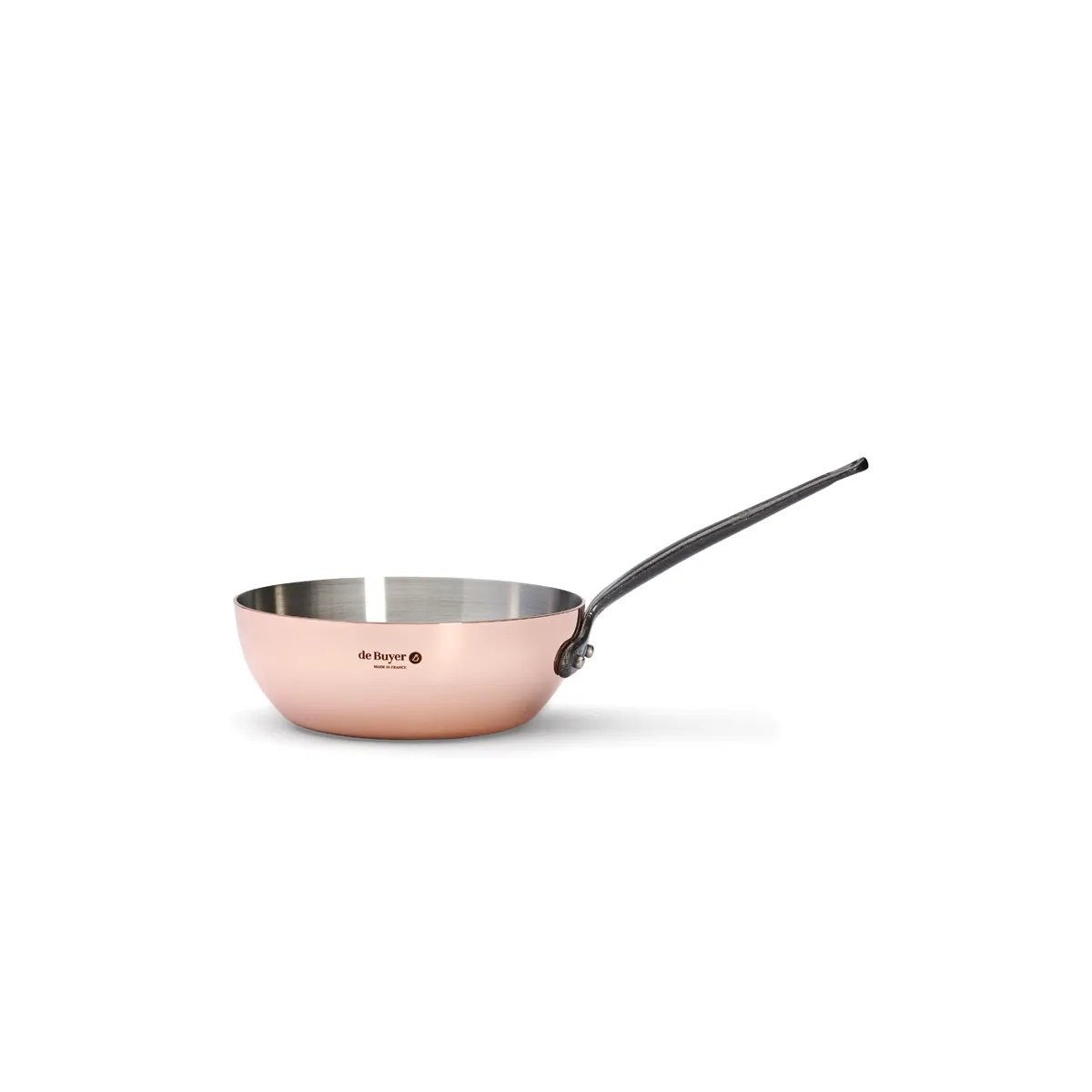 de Buyer PRIMA MATERA Tradition konische Sauteuse Kupfer mit Gusseisen- oder Edelstahlgriff