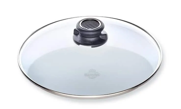 Gastrolux Deluxe Glasdeckel mit Edelstahlring für Bratpfannen