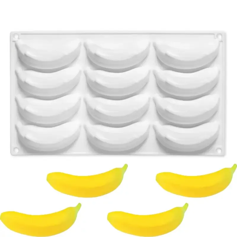 Silikonform Banane 12er im Cedric Grolet Style