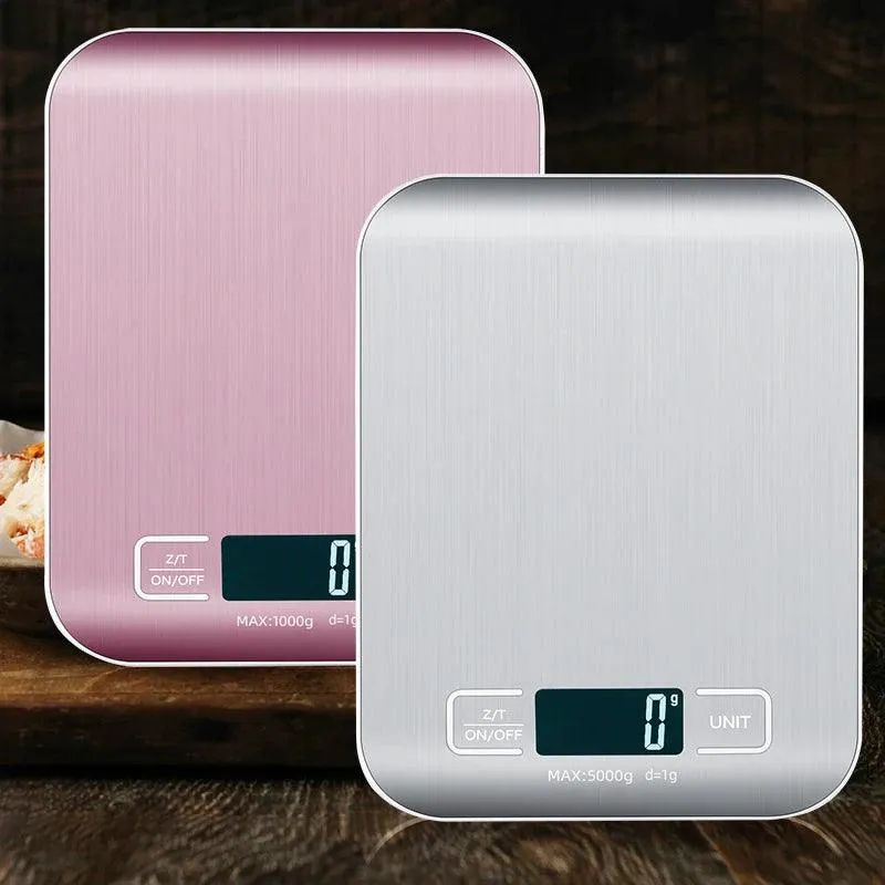 Digitale Küchenwaage Edelstahl - 10kg USB (2 Farben)