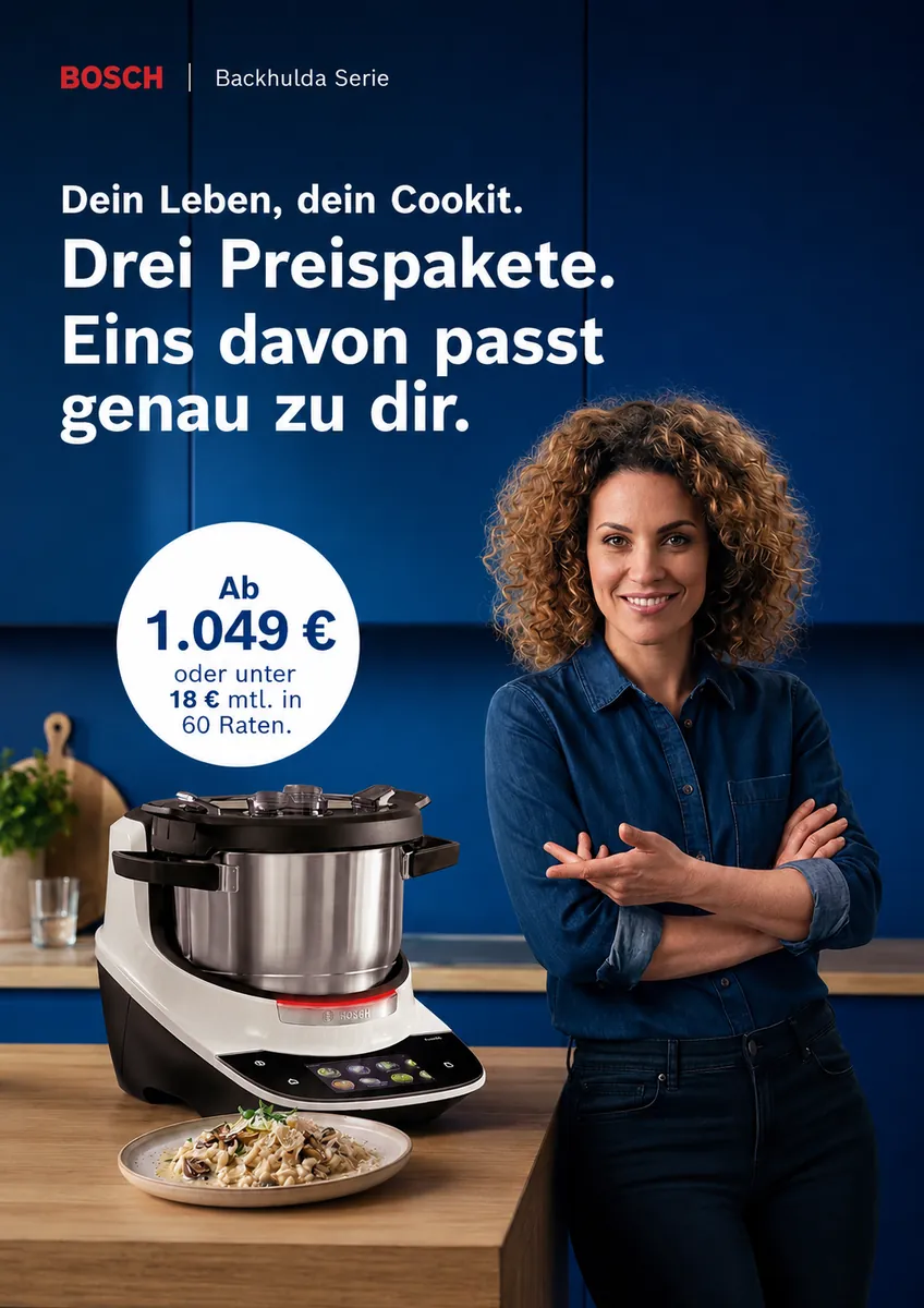 Bosch Cookit®️Mega-Doppel-Deal-auf Anfrage erhältlich.