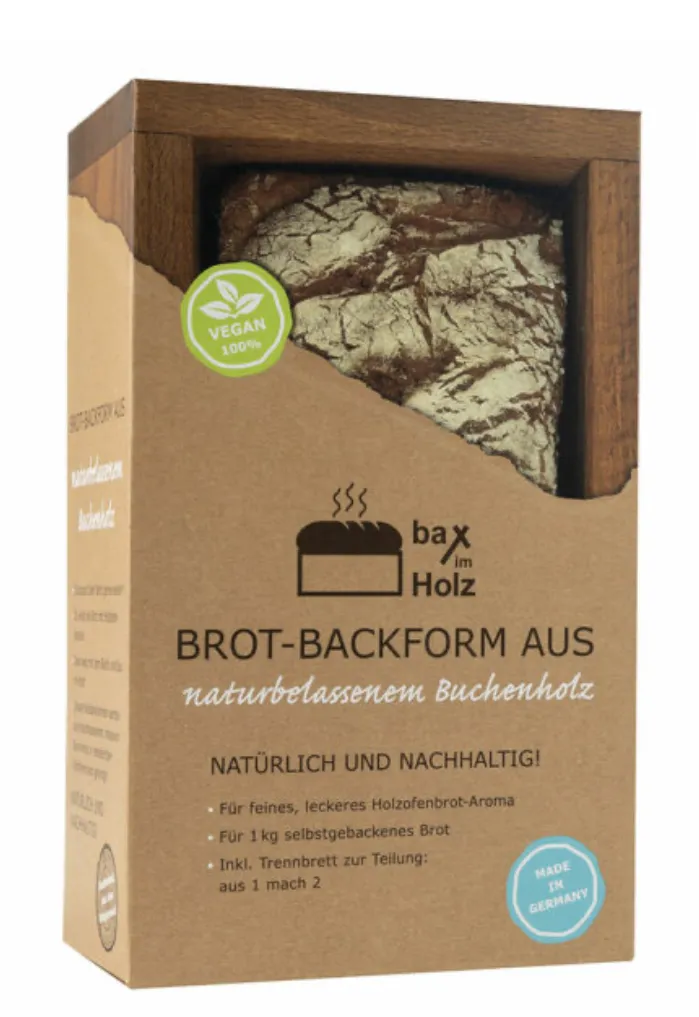 Der Bax im Holz Holz-Backrahmen „einfach“ aus naturbelassenem, massivem Buchenholz.