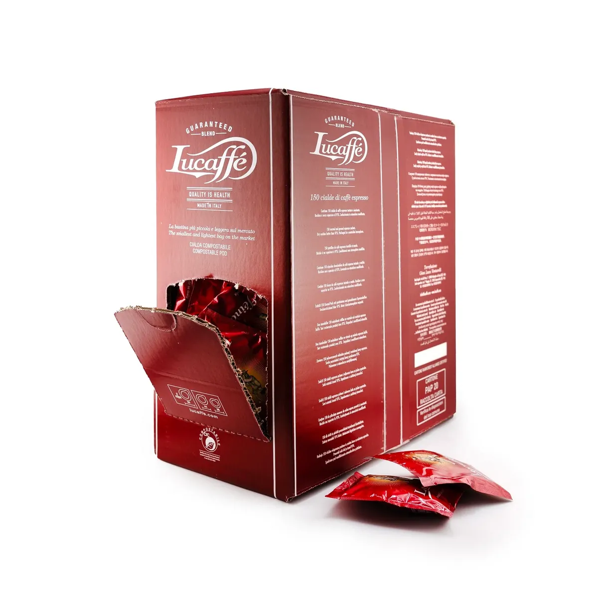 Lucaffe ESE Kaffee Pads 44mm - 150 Stueck