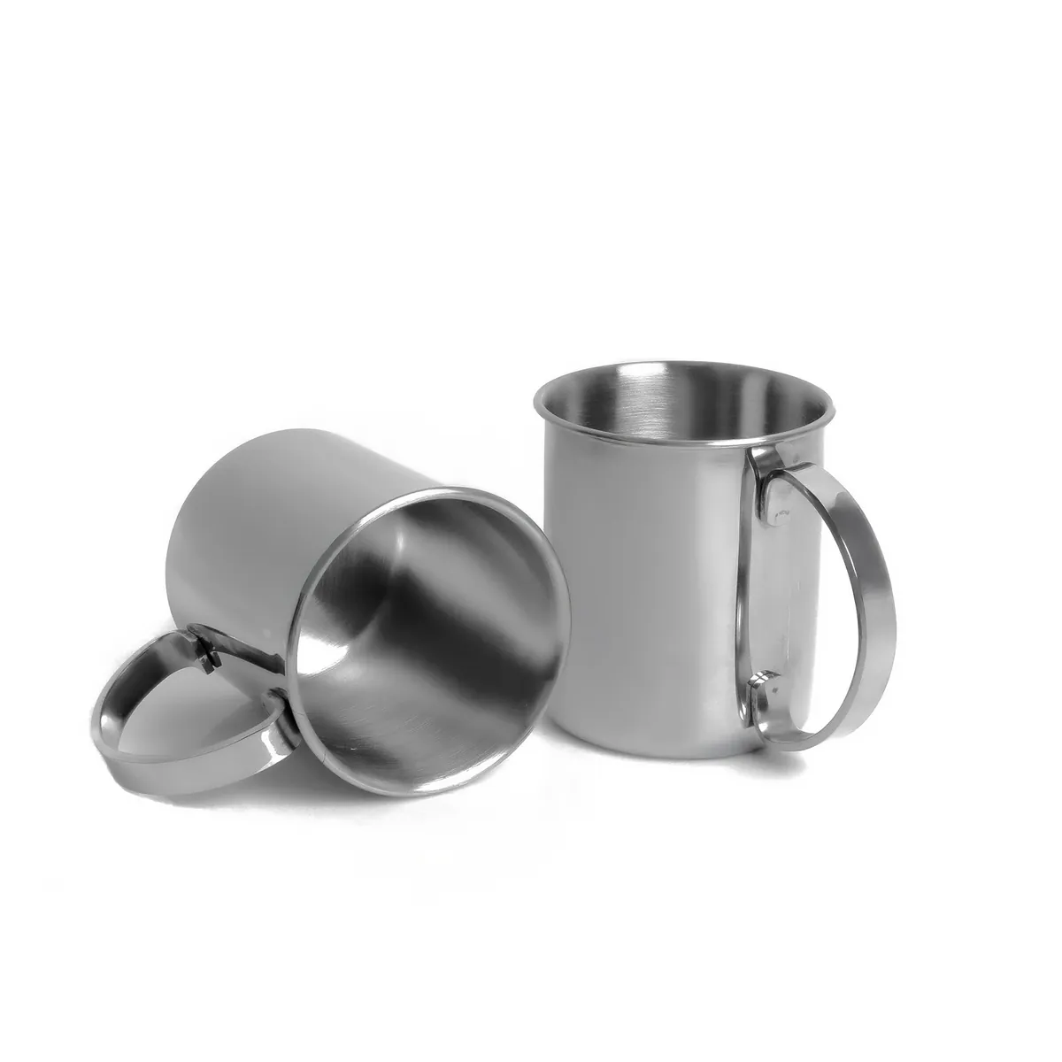 Moscow Mule Becherset, 2-tlg, 1000 ml, Bruchsichere Edelstahl-Gläser, Cocktail-Set