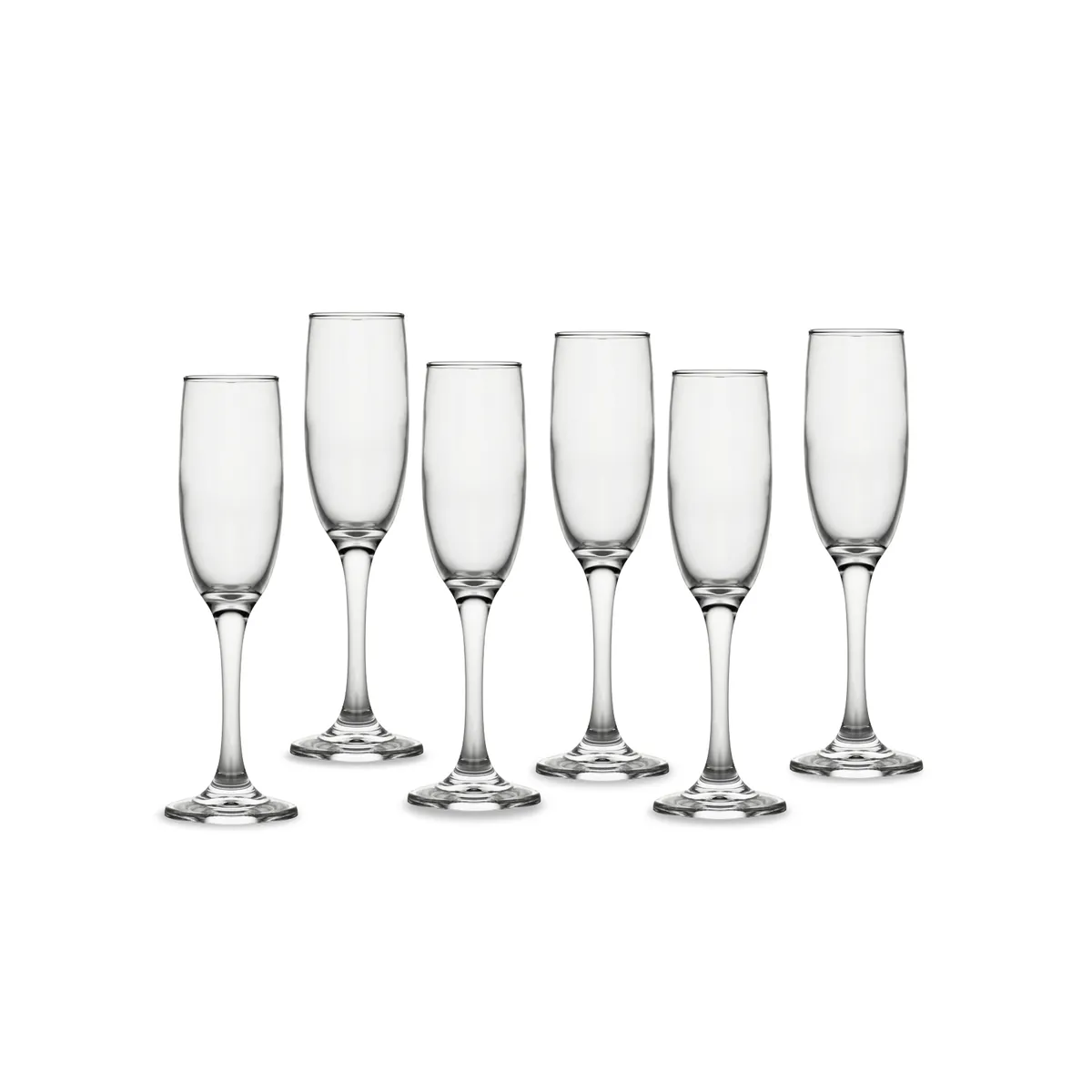 Sekt-/Champagnerkelche 6er Set, spülmaschinenfest, für Champagner, Schaumwein und Aperitifs