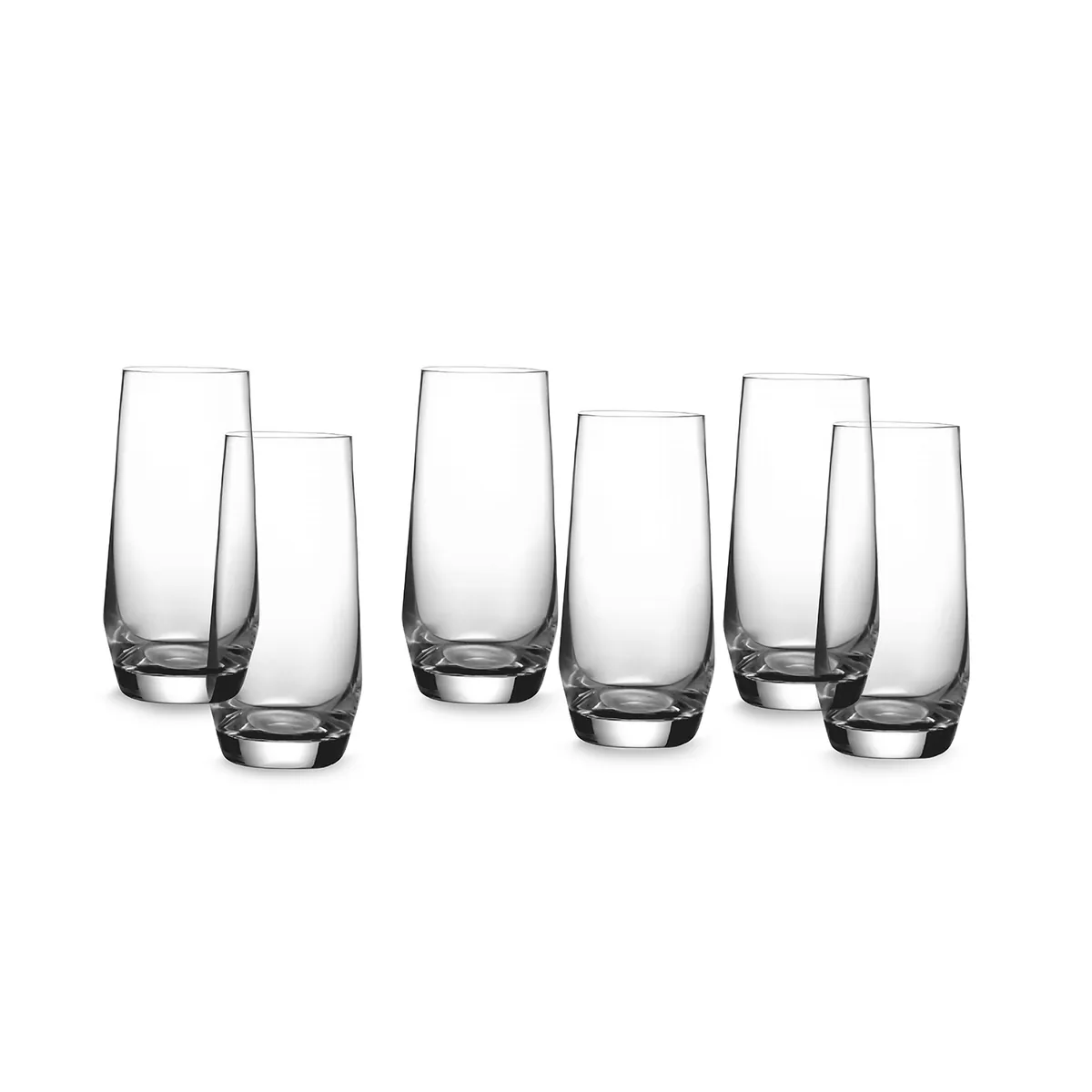 Wasser-Gläser 6er Set, Robuste Trinkgläser, spülmaschinenfest