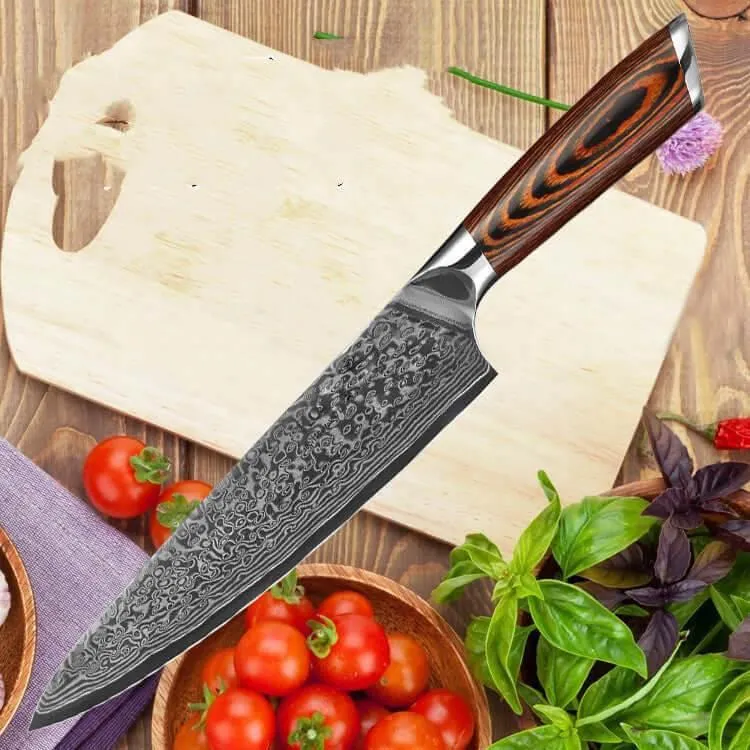 Elegantes Chef Damastmesser 20cm – Präzision trifft pure Eleganz | 67-Lagen