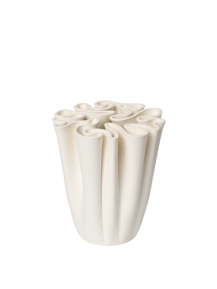 DEDALI Vase 18 cm WHITE OFF