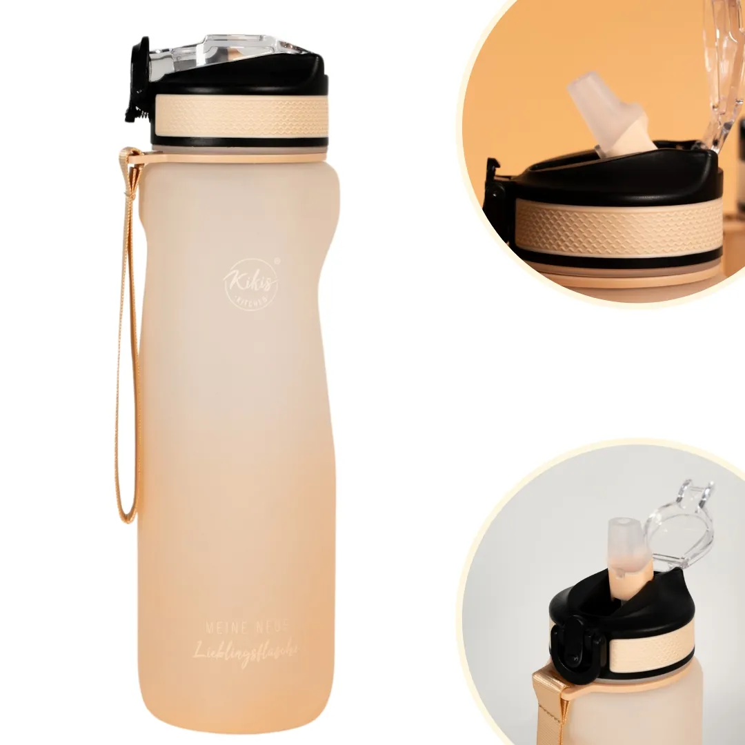 Kikis Tritan-Trinkflasche beige / Lieblingsflasche 900 ml