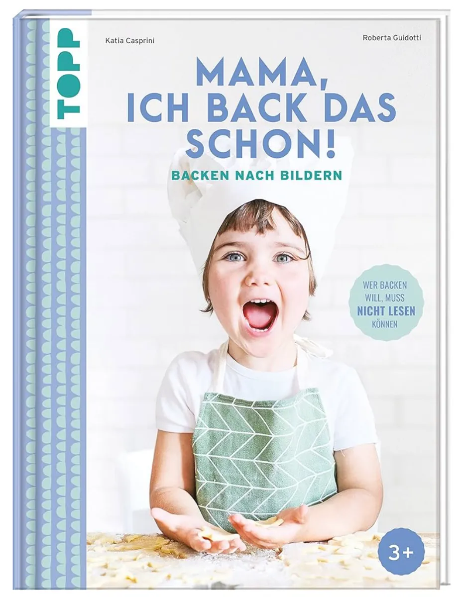 Kinderbackbuch „Mama ich back das schon“ Backen nach Bildern. Gebundenes Buch. Ab 3 Jahren