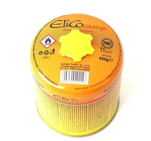 TGO - Druckgasdose/Gaskartusche 445g; mit Ventil-Universalgewinde 7/16"x28 UNEF - Alternative zur Weber Gaskartusche