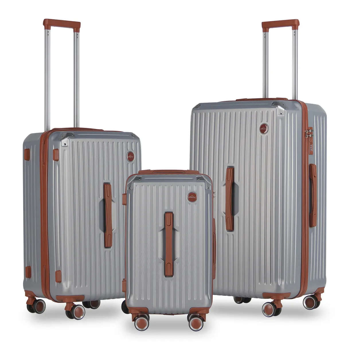 3 Teilig Reisekoffer Kofferset Hartschalen Kofferset mit Rollen Trolley Reisekoffer Set mit TSA-Schloss