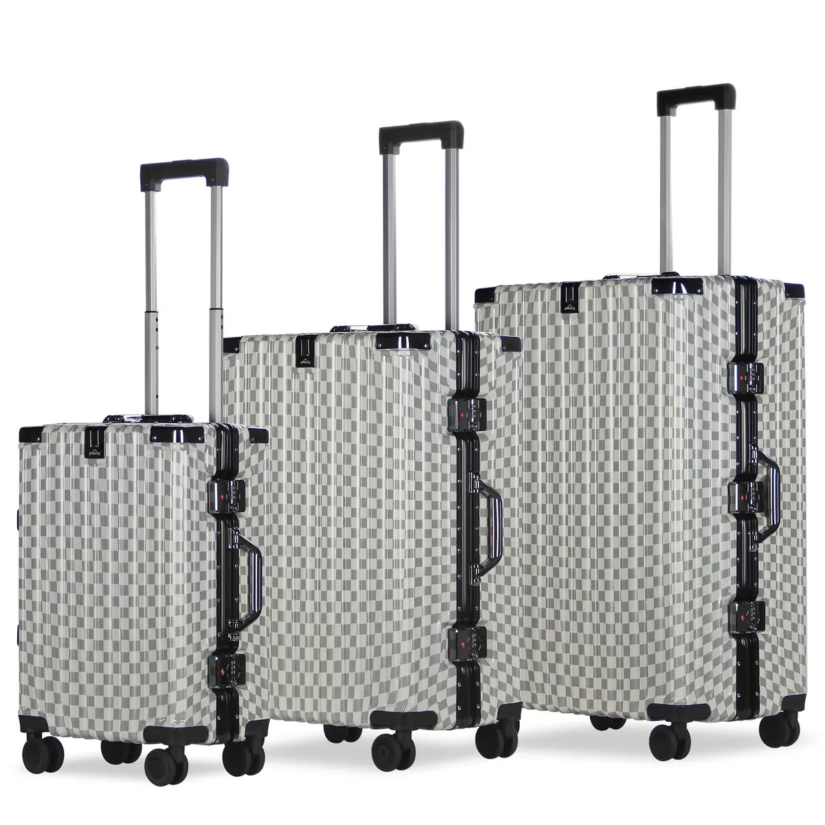 3-teiliges Kofferset Hartschalenkoffer ABS Leicht Trolley Rollkoffer Set M-L-XL Hartschale Reisekoffer
