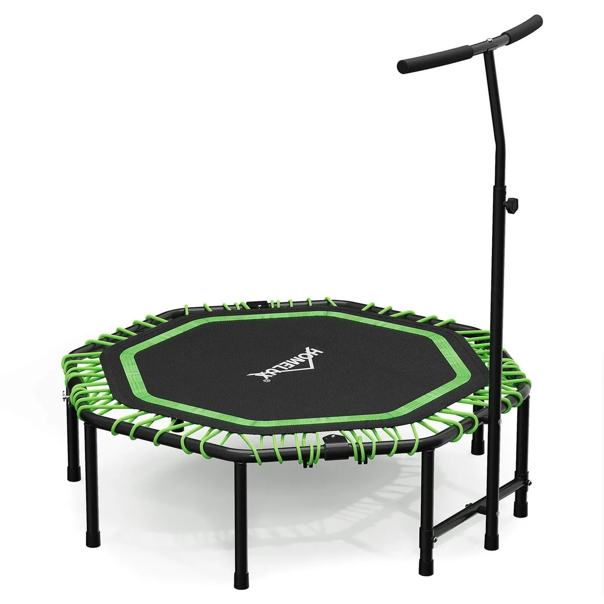 Fitness Trampolin klappbar Ø114cm mit Handgriff, 100kg Traglast Indoor/Outdoor