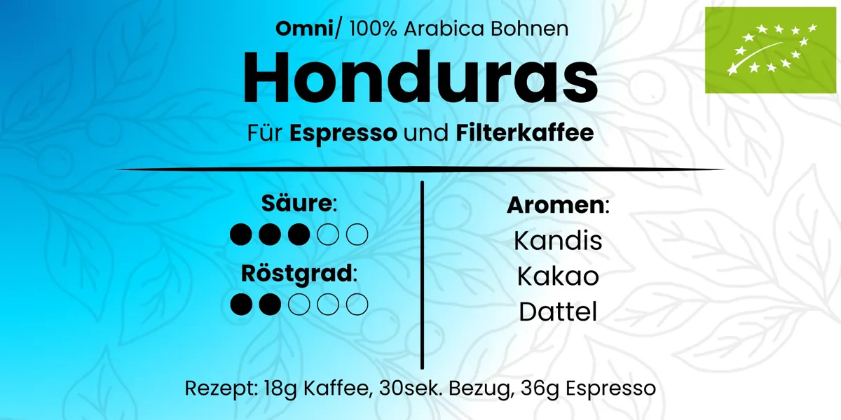 Honduras Omni (Espresso/Filter) - Kandis, Kakao, Dattel - BIO