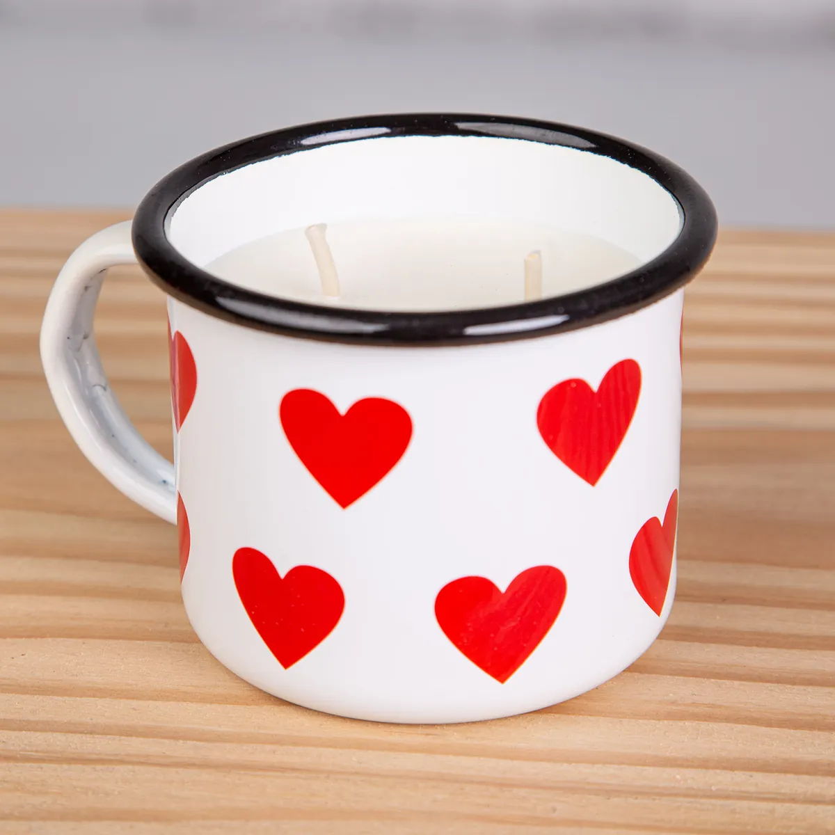 Sojawachs Kerze im Emaillebecher | Becher 320ml | Modell