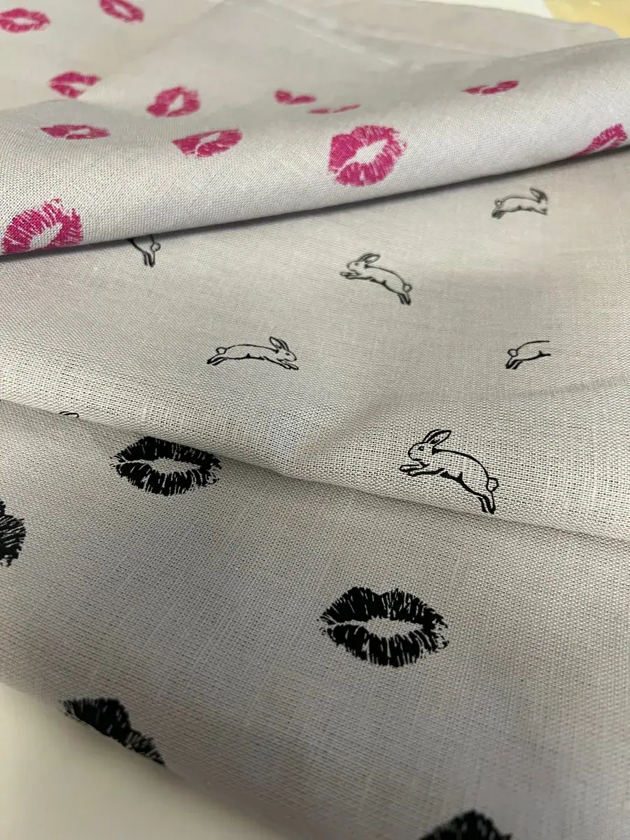 WO Geschirrtuch Kiss taupe black 4 Stck.