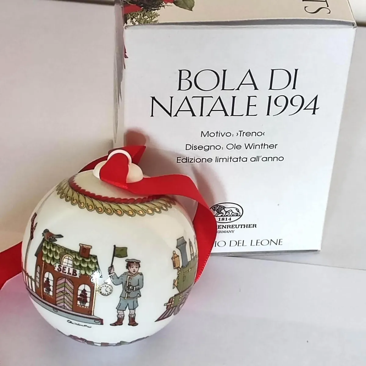 Hutschenreuther Weihnachtskugel 1994 - Limitierte Auflage