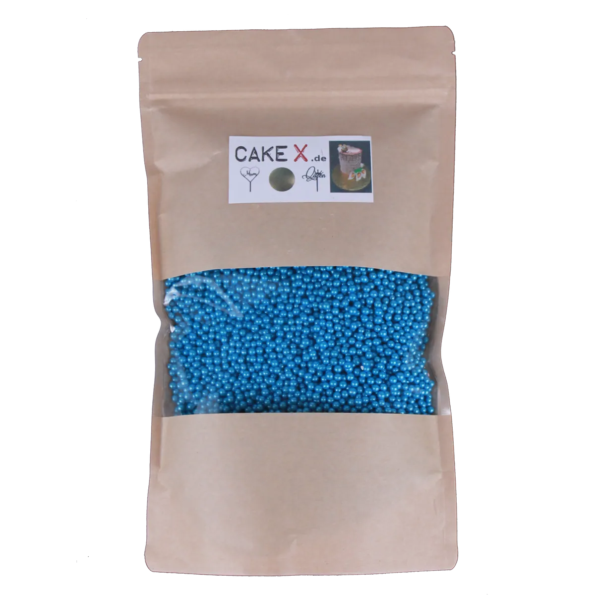 Zuckerperlen 4mm 500g blau