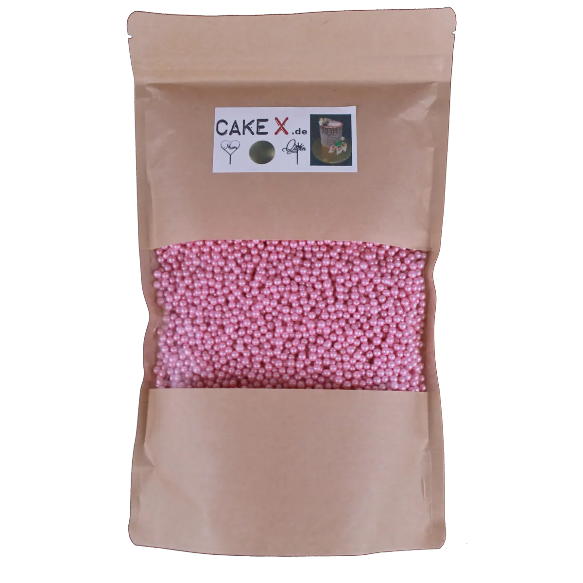 Zuckerperlen 4mm 500g rosa
