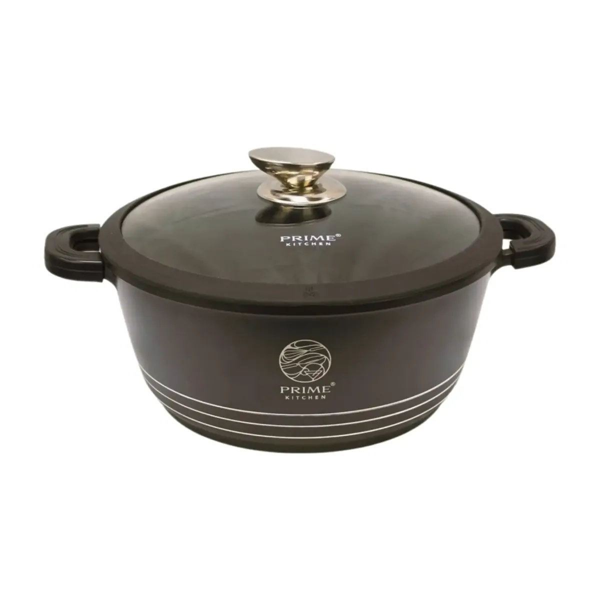 Prime Kitchen Kochtopf aus Aluguss – 20 cm bis 44 cm – Induktionsgeeignet, ergonomisch & pflegeleicht
