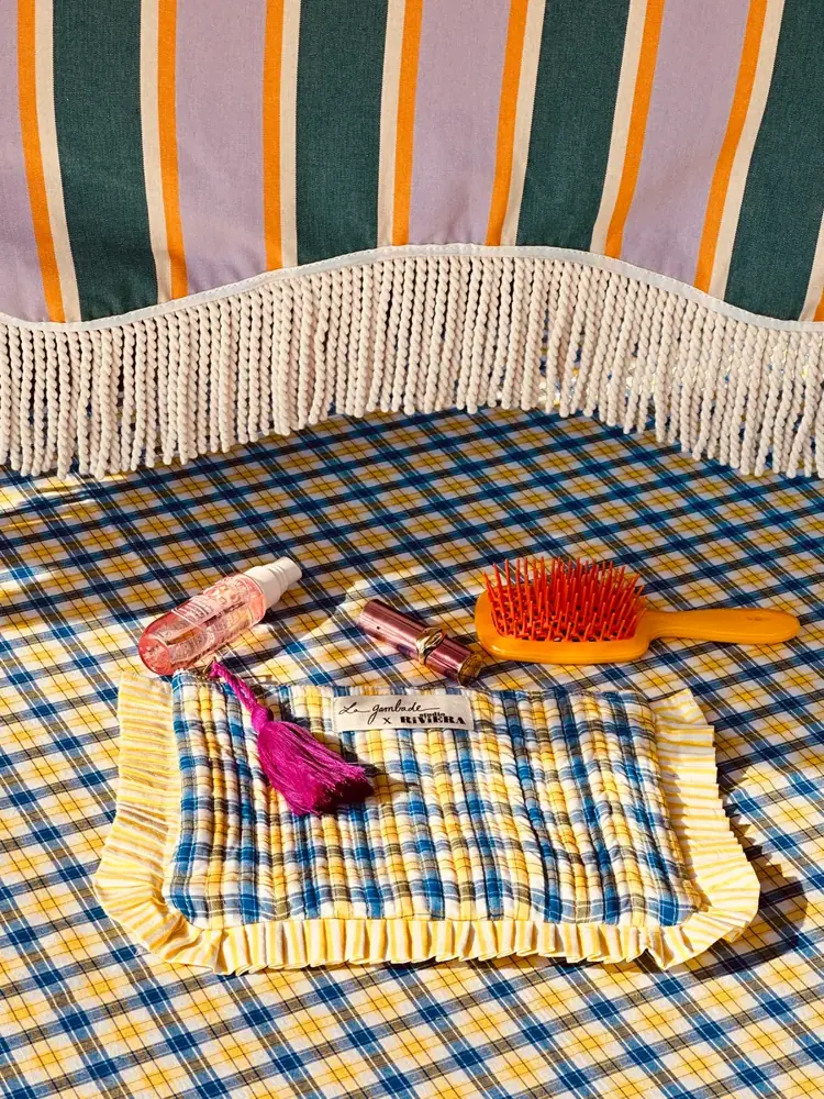 Mrs. Riviera Pochette "Check di Provence by La Gambade"