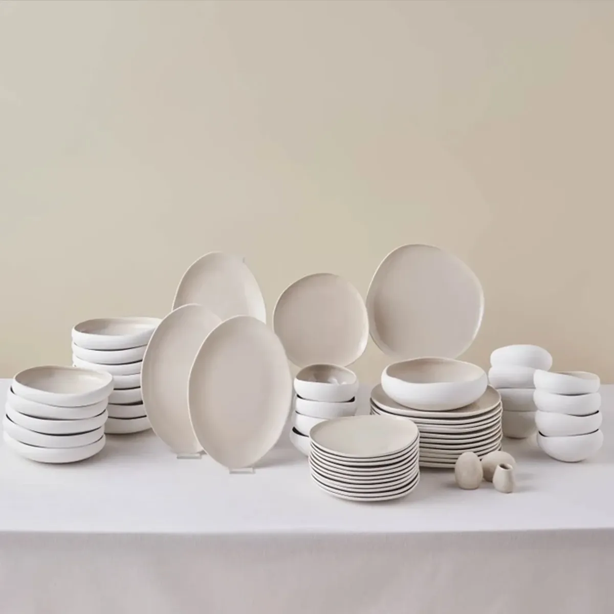 Karaca Earth Collection Cupid 55-teiliges 12-Personen-Geschirrset