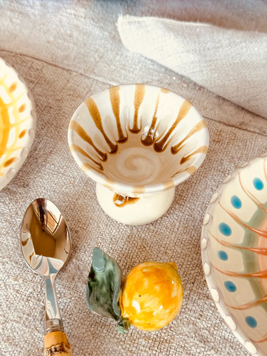 Handgefertigte Keramik Espresso Tasse | Mrs. Riviera Design "Crema"