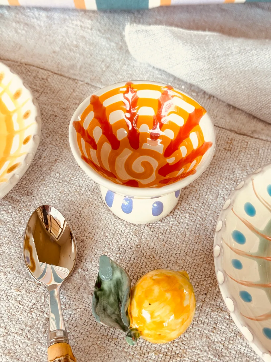 Handgefertigte Keramik Espresso Tasse | Mrs. Riviera Design "Arrancia"