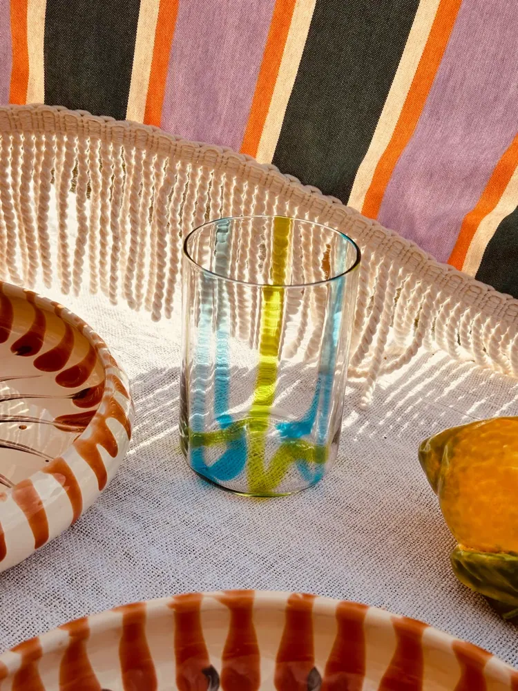 Handgefertigtes venezianisches Trinkglas | Mundgeblasenes Glas Italien