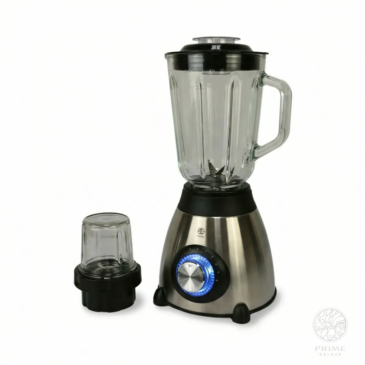 Prime Kitchen Standmixer 800W – Glasbehälter, Edelstahloptik & Ice Crusher
