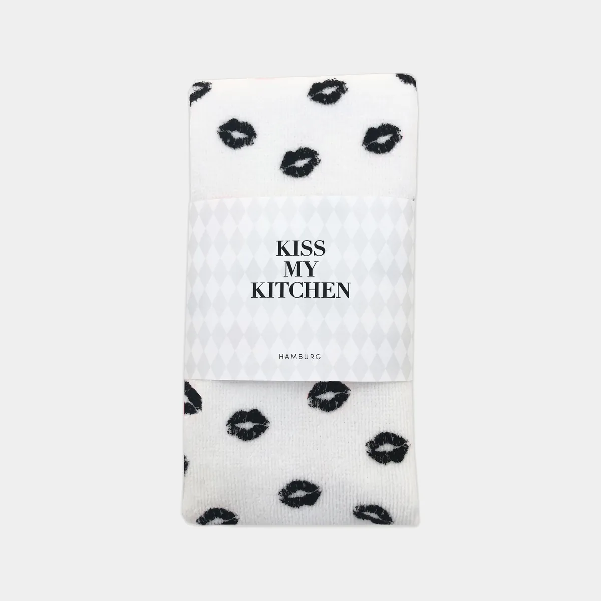 WO Soft Cotton, Kiss white black, 4 Stck.