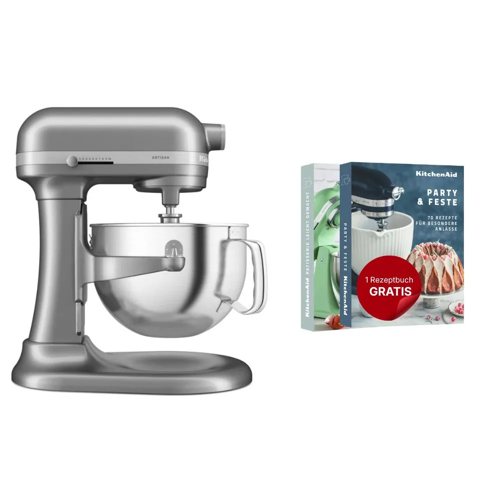 KitchenAid Küchenmaschine mit Schüsselheber 5,6 L Artisan 5KSM60SPX
