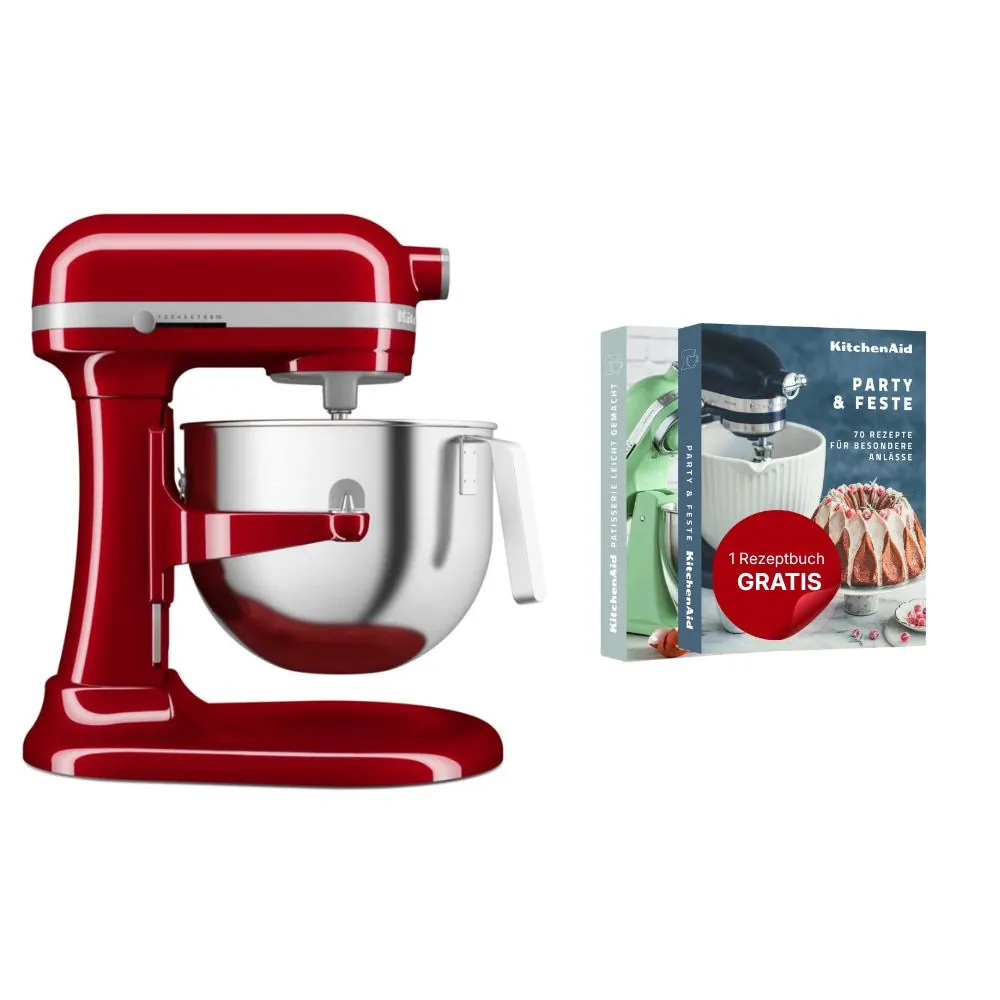 KitchenAid Küchenmaschine mit Schüsselheber 6,6 L Heavy Duty 5KSM70JPX