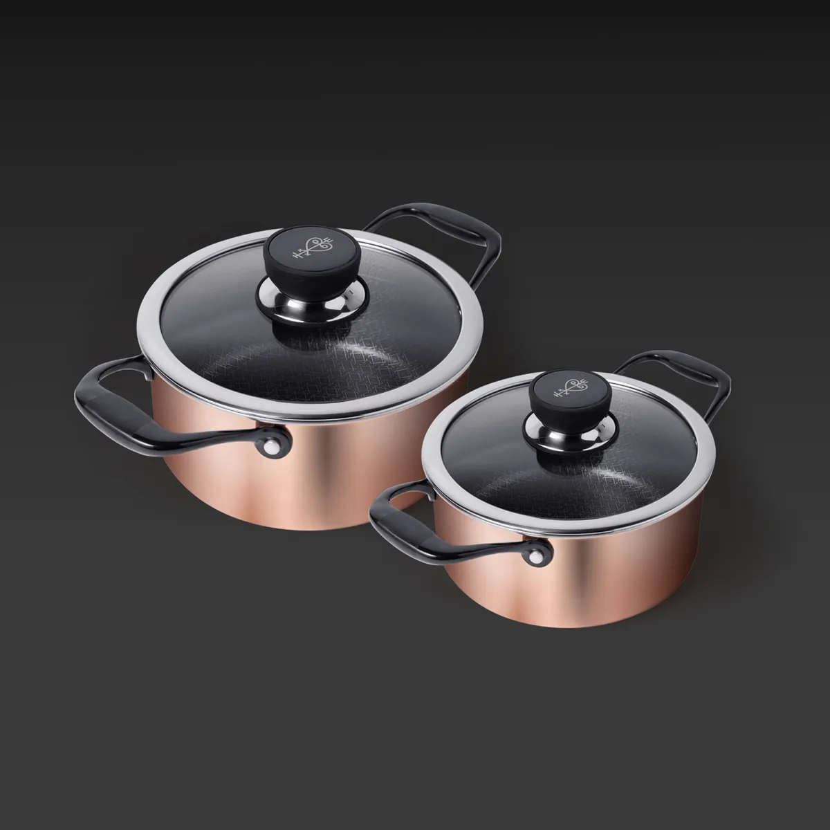 KUPFER TÖPFE 2ER SET