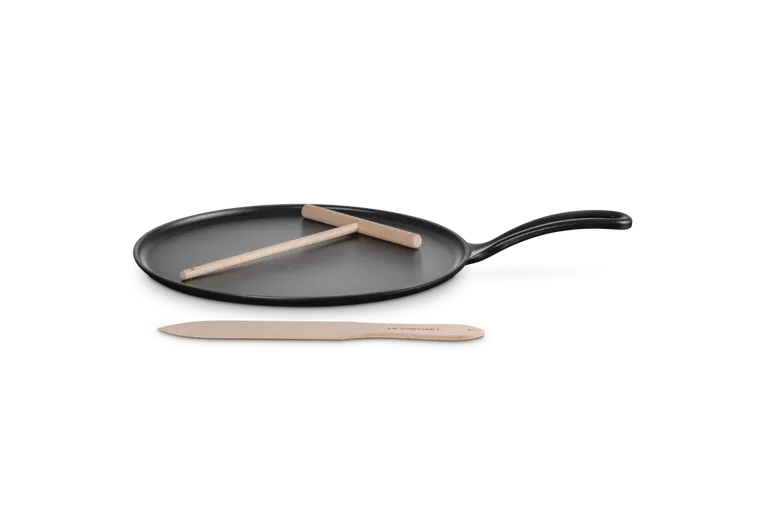 Le Creuset Crepespfanne,  27cm Schwarz Matt