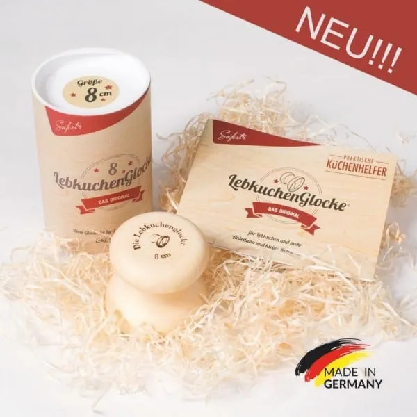 Lebkuchenglocke®️ 8 cm (inkl. Rezeptheft & Anleitung) Ein fränkisches Original, mit Liebe gemacht.