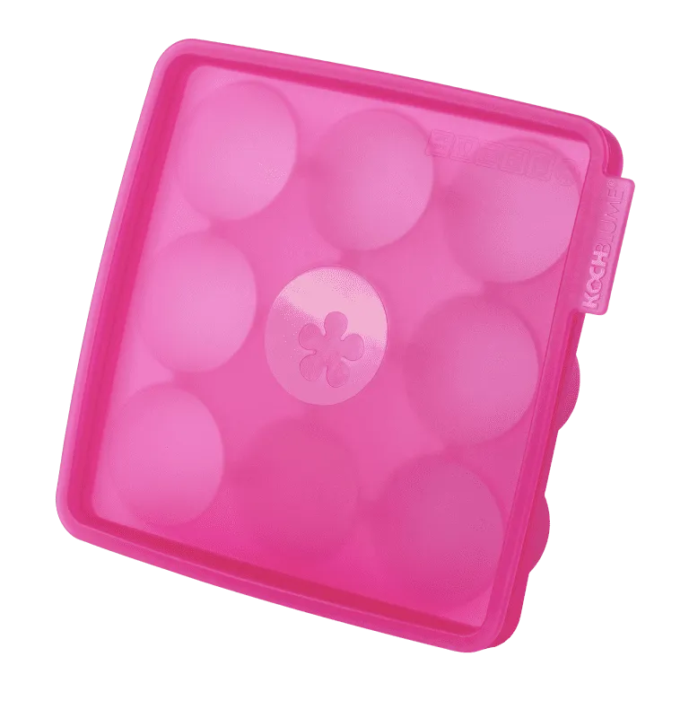 Eiswürfelform, halbrund Pink